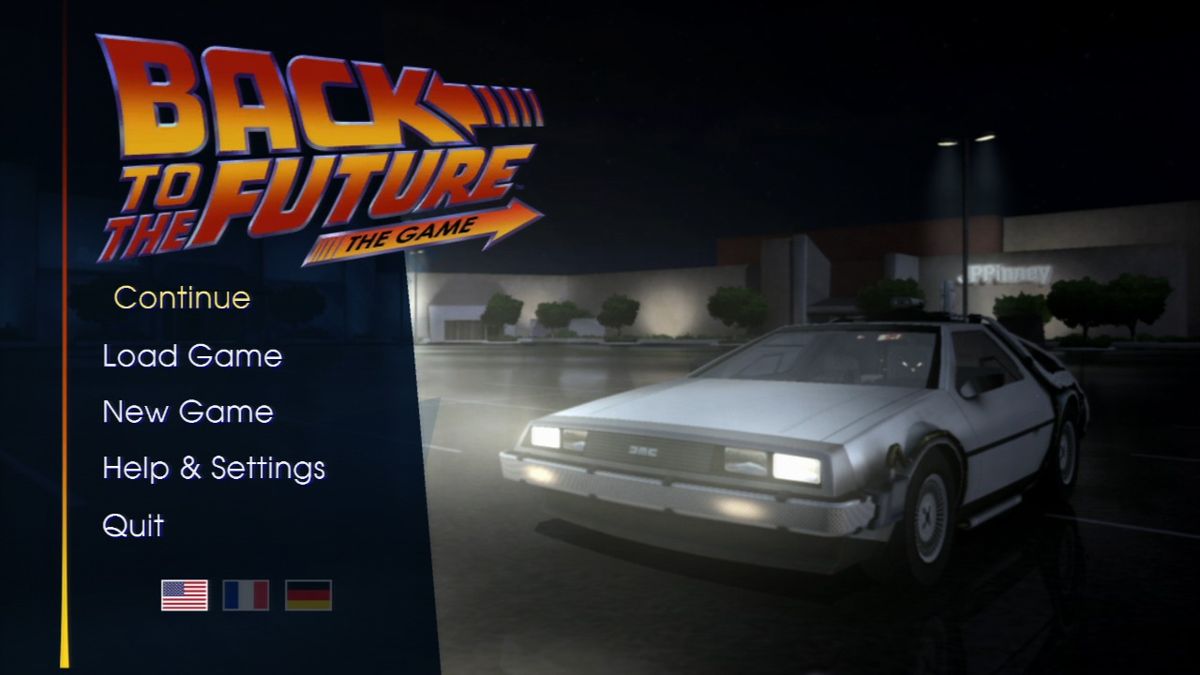 Back to the Future back cover for Playstation 3